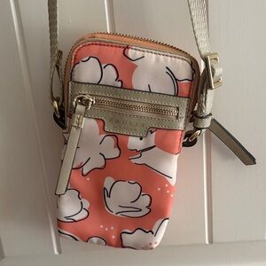 RADLEY LONDON Coral and Beige Crossbody Phone Bag